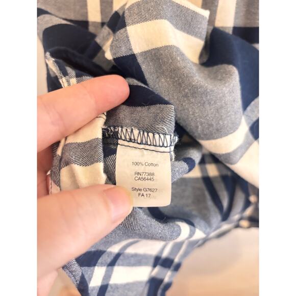 J Crew Factory Flannel Shirt Boy Fit Hiking Trails Outdoors Utility Womens Small - Picture 4 of 6